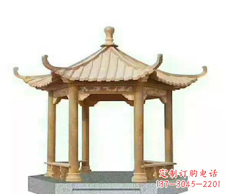 大连晚霞凉亭石雕