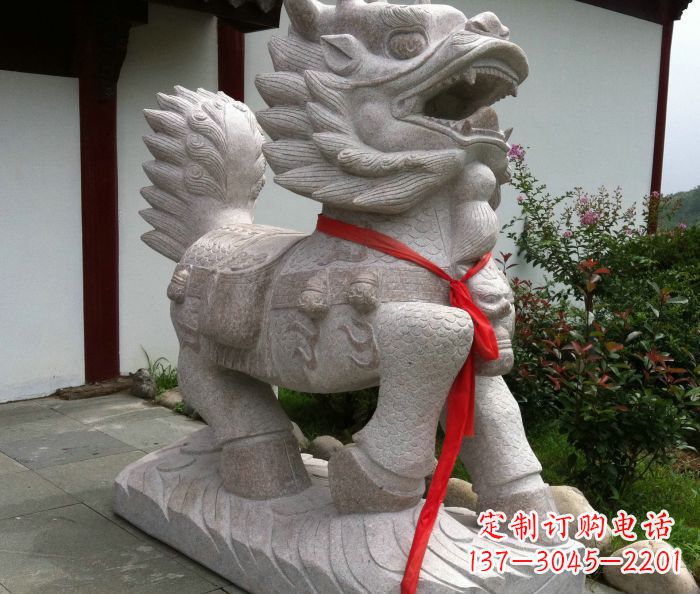 大连古代神兽麒麟石雕 (2)