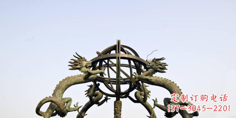 大连传承中国古代文化，浑天仪铜雕——让精致的往事重现