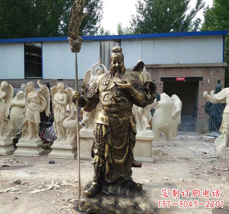 大连精致古典，尊贵典雅--关公铜雕定制