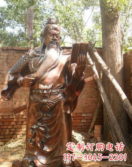 大连全新关公铜雕,让你的收藏更个性!