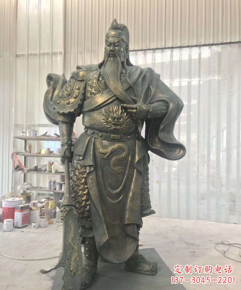 大连关公人物铜雕12