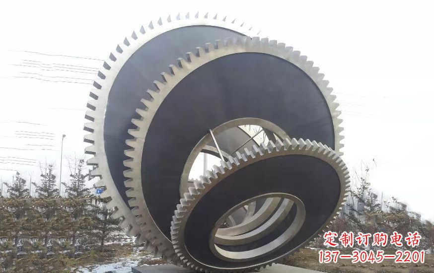 大连大型不锈钢齿轮雕塑