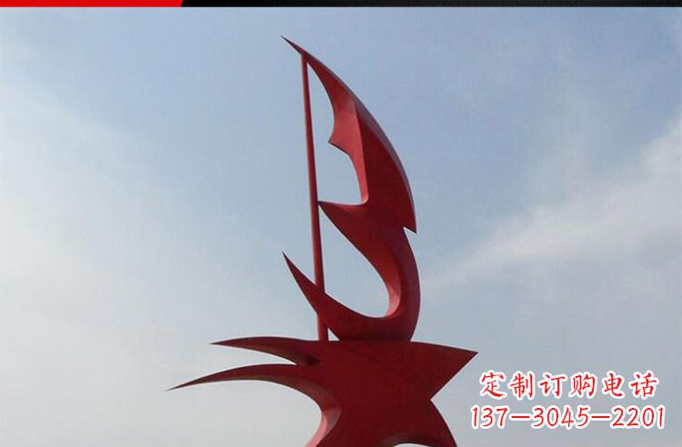 大连广场不锈钢船帆景观雕塑
