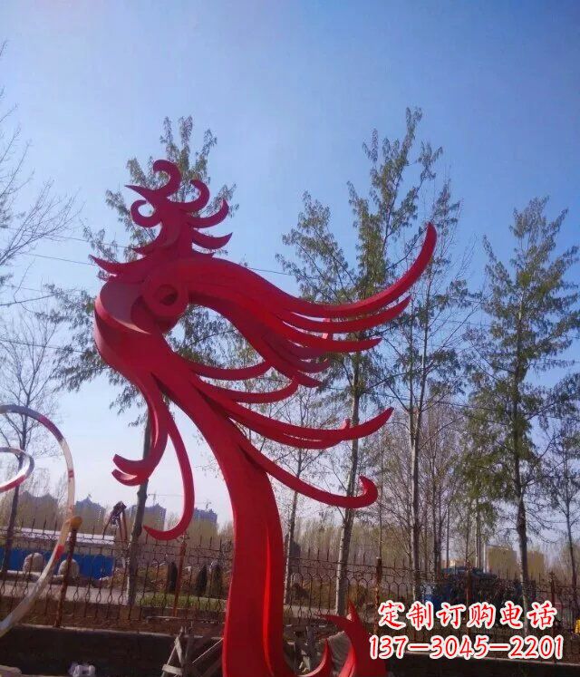 大连中领雕塑凤凰大型抽象雕塑