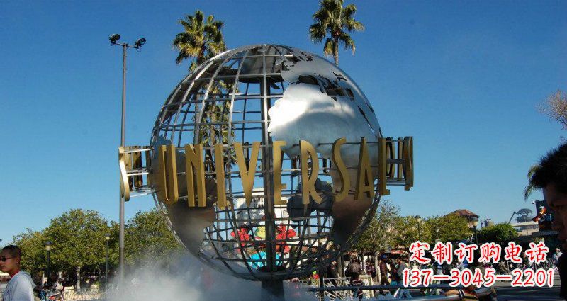 大连中领雕塑仿真不锈钢地球雕塑