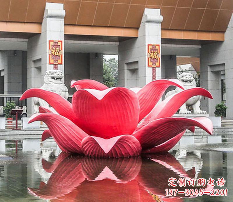 大连完美满足你的不锈钢荷花雕塑