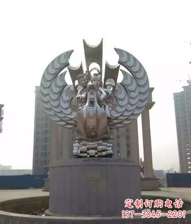大连欣赏美丽的不锈钢凤凰雕塑