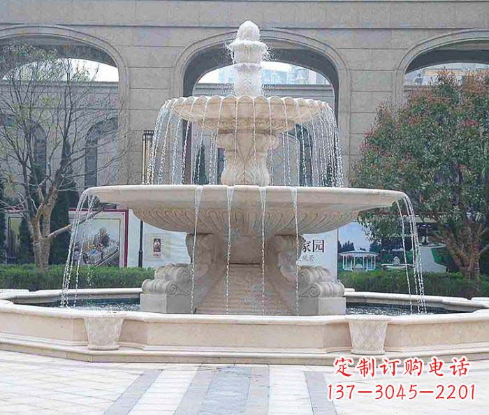 大连为广场添彩的喷泉大型石雕