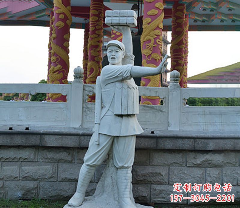 大连董存瑞石雕:一种传承精湛工艺的艺术品