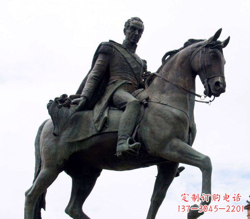 大连中领雕塑:西方风格骑马铜雕