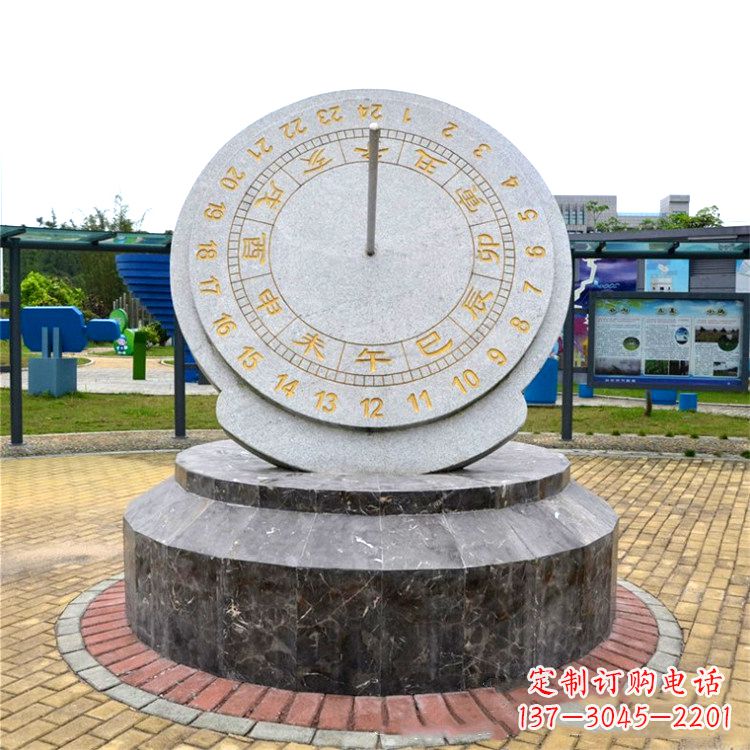 大连与众不同的精美日晷石雕塑