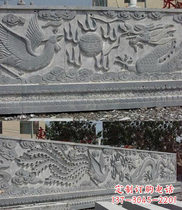大连精美石浮雕影壁雕塑