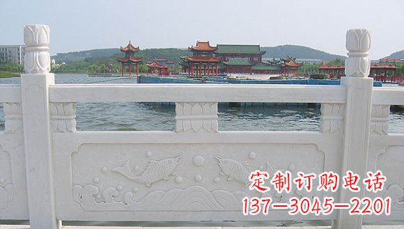 大连海边汉白玉栏板雕塑