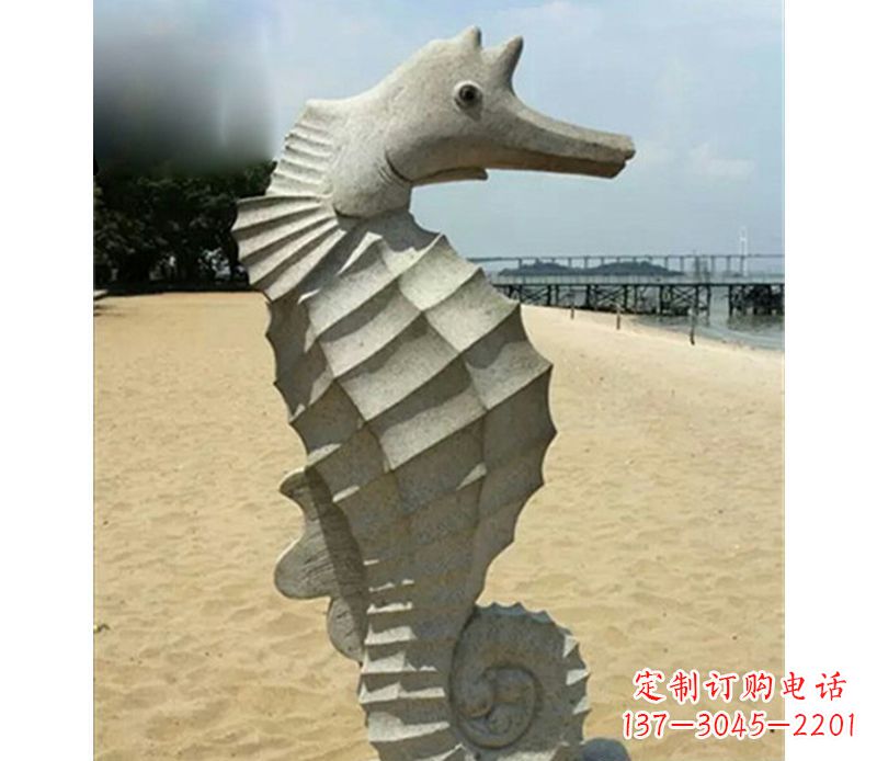大连海马雕塑,海边景观装饰精美雕刻