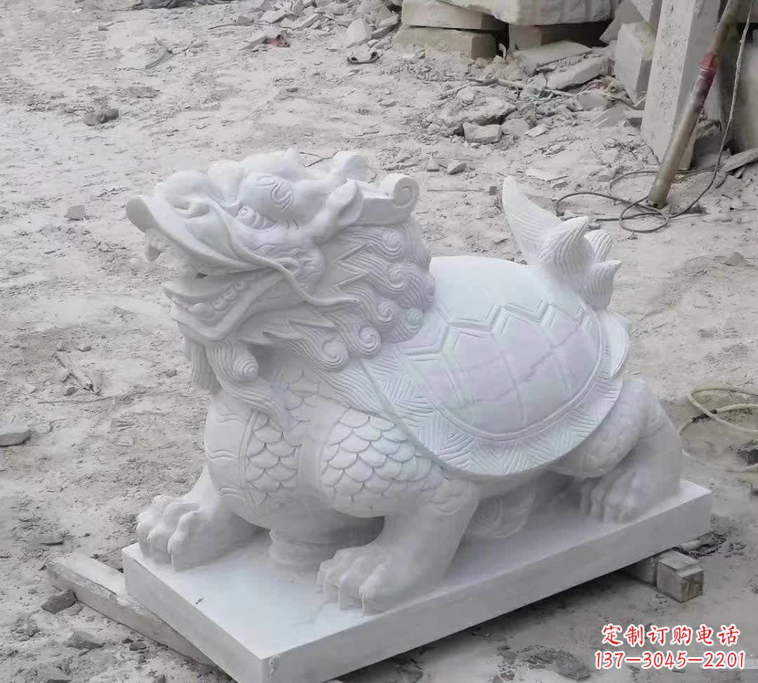 大连汉白玉精美动物雕塑