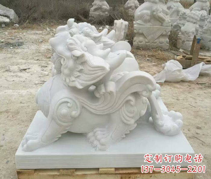 大连精美貔貅门口招财石雕