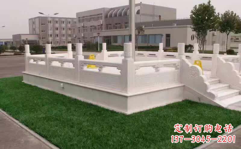 大连完美艺术——汉白玉升旗台雕塑