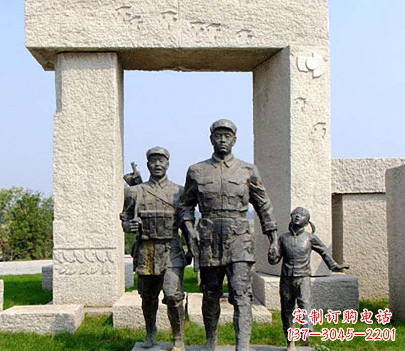 大连红军公园雕塑,精致而独特