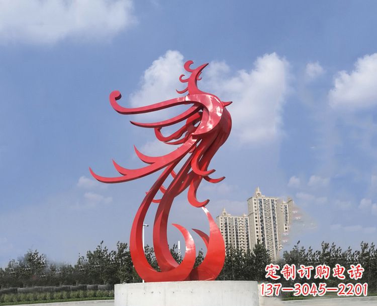 大连领雕塑凤凰户外园林广场景观动物雕塑