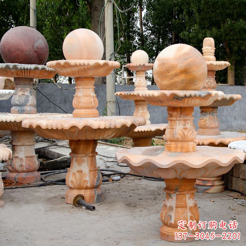 大连经典红锈石风水球，贵宾尊贵收藏品