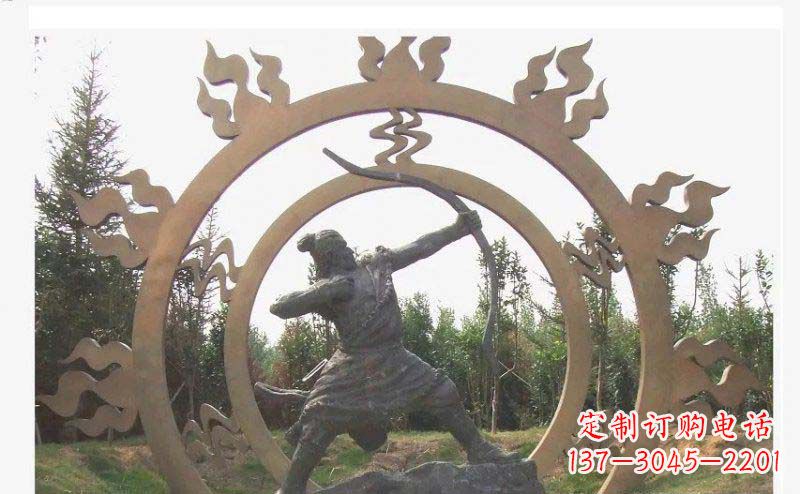 大连专业定制后羿雕塑,完美彰显人物神韵