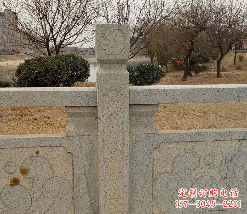 大连户外大理石栏板石雕 (2)