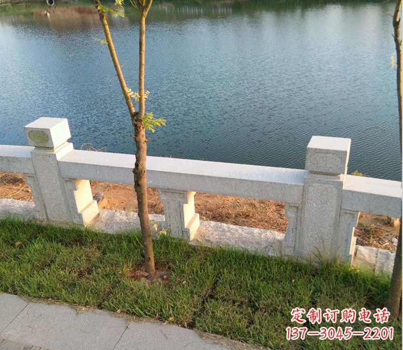 大连护城河大理石栏杆石雕_1