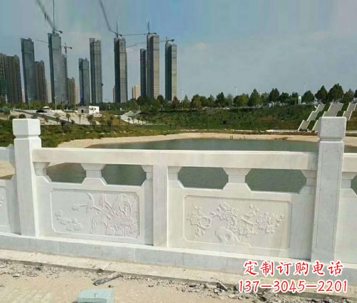 大连护城河建筑石雕栏板 (2)