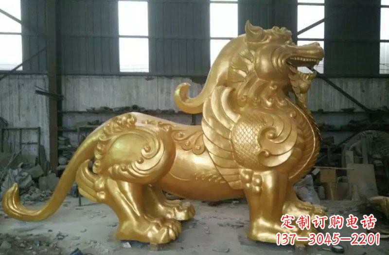 大连精致定制黄铜貔貅雕塑