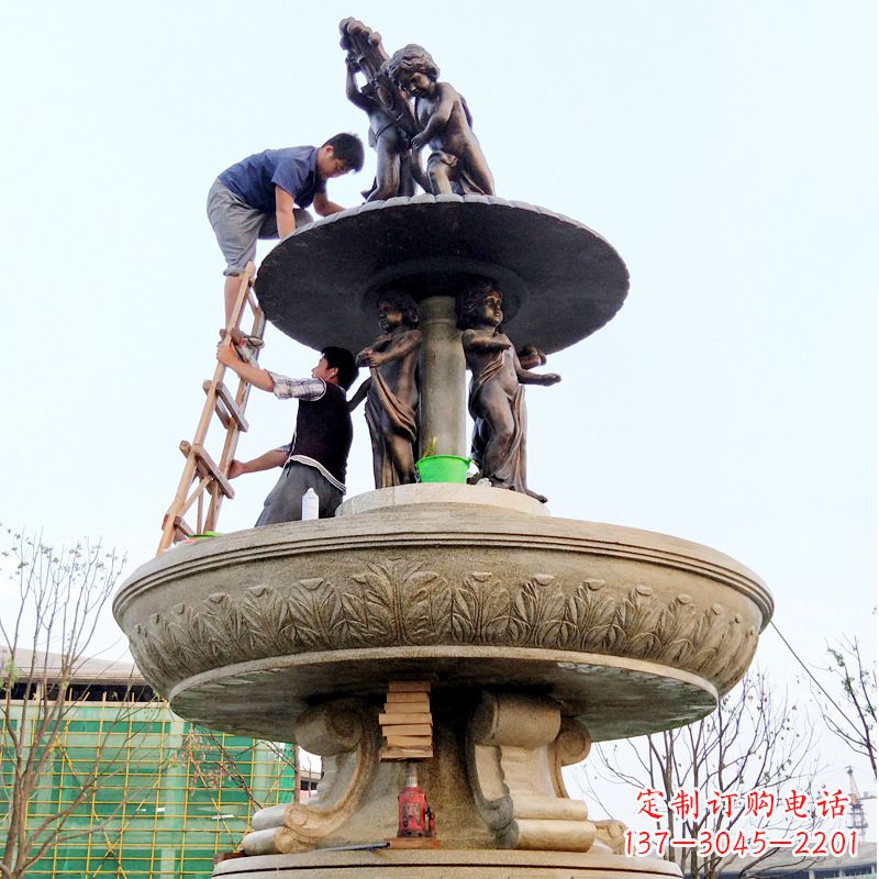 大连金蝉石雕喷泉