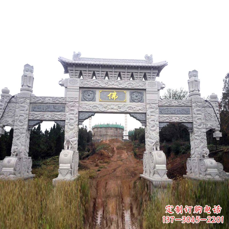 大连景区入口石牌坊雕塑，为您塑造独一无二的精美雕塑