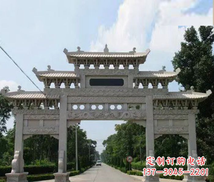 大连高品质牌坊石雕,专为客户量身定制
