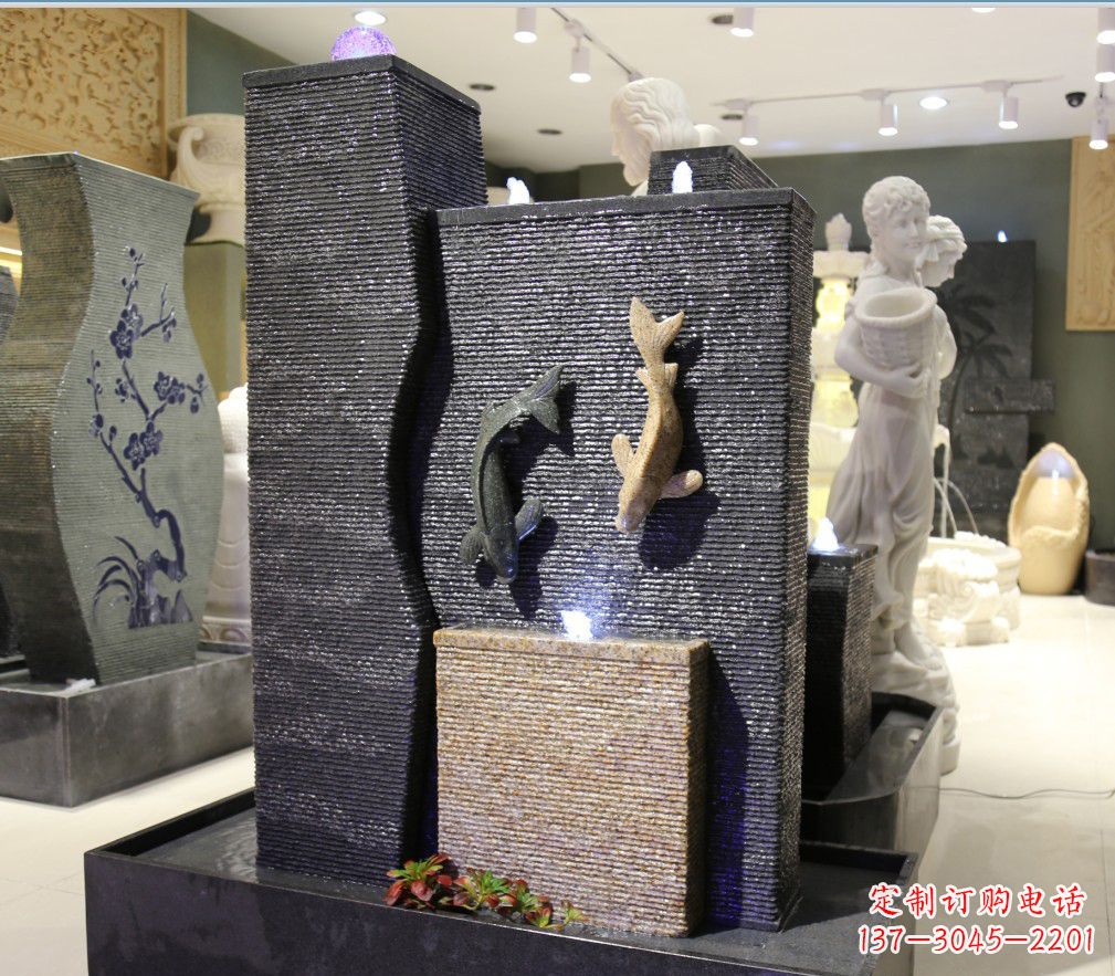 大连九龙太子石雕喷泉——精巧绝伦的喷泉雕塑