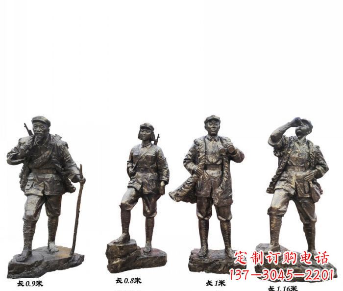 大连专注制作抗战红军青铜雕塑