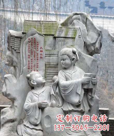 大连经典·孔融雕塑,一件艺术之作