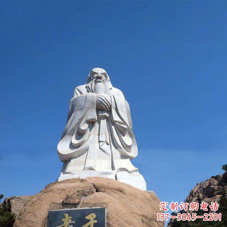 大连经典的老子雕像,手工制作的沉思之作