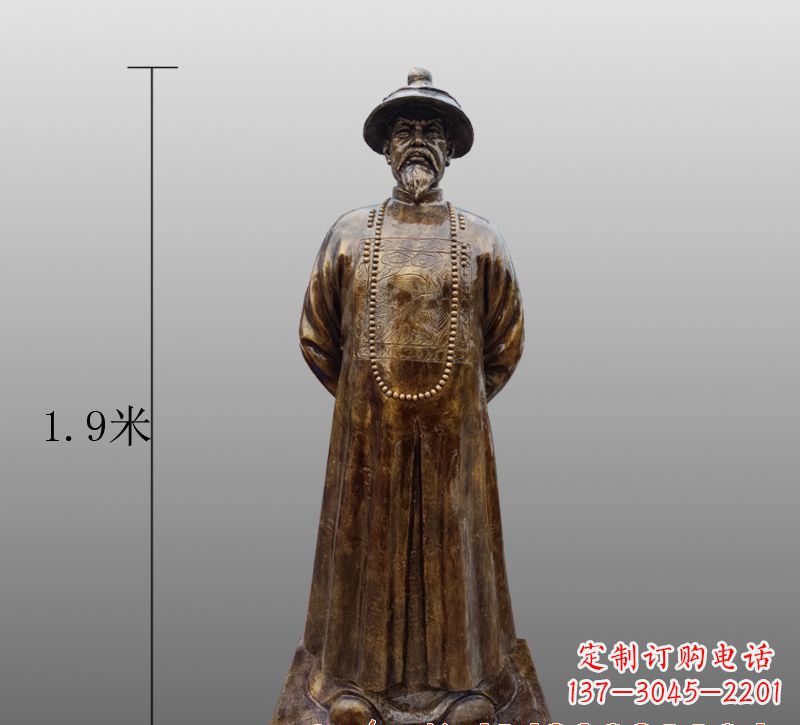 大连为您量身定制林则徐铜雕像