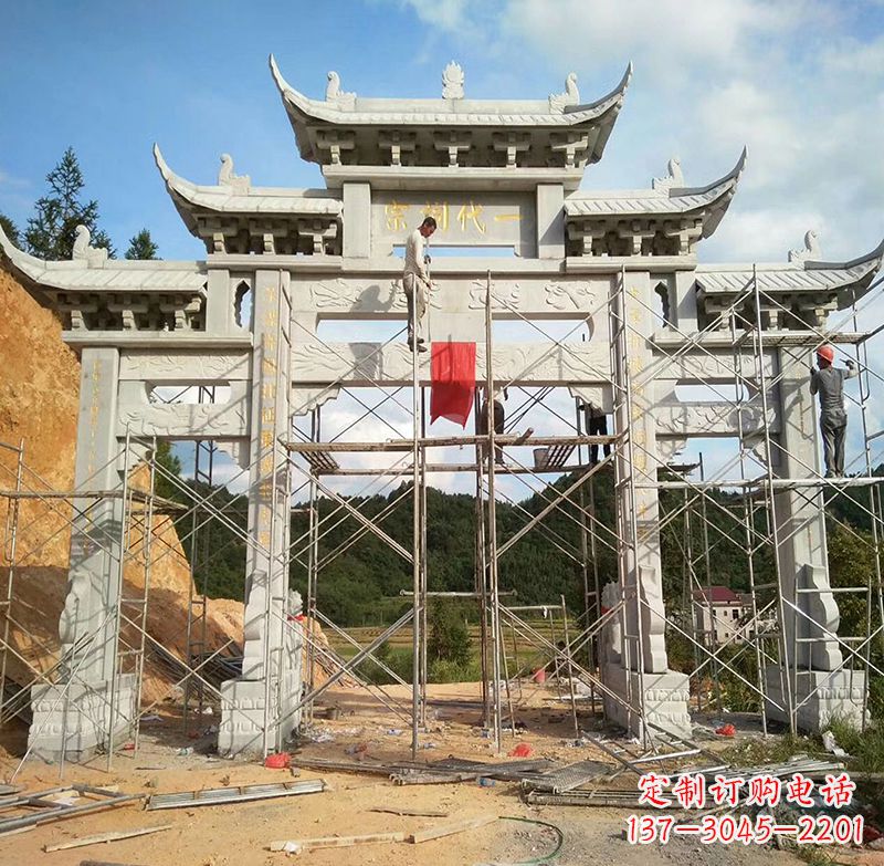大连临高石雕牌坊公园,让您找到最好的牌坊雕塑