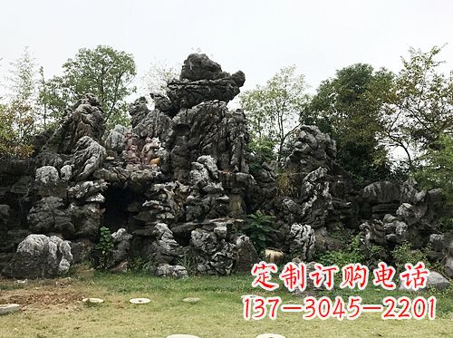 大连灵璧出品的山水雕塑
