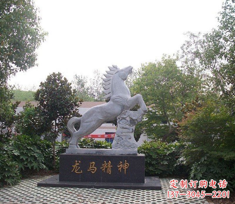 大连精致细腻的龙马石雕