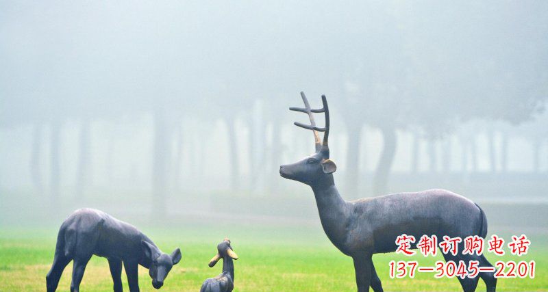 大连鹿一家：精美绝伦的动物铜雕