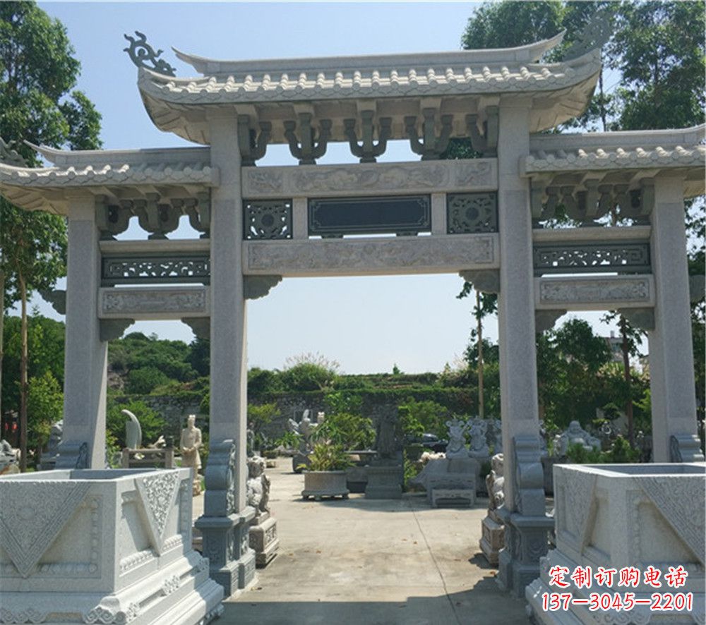 大连全国厂家特制农村石牌坊雕塑