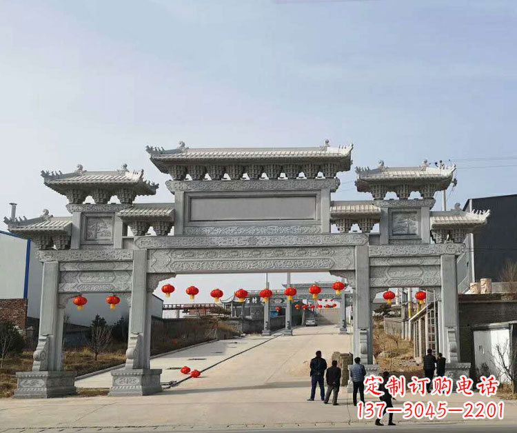 大连牌楼牌楼石雕