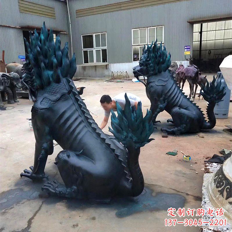 大连高端麒麟雕塑，定制一流雕塑品质
