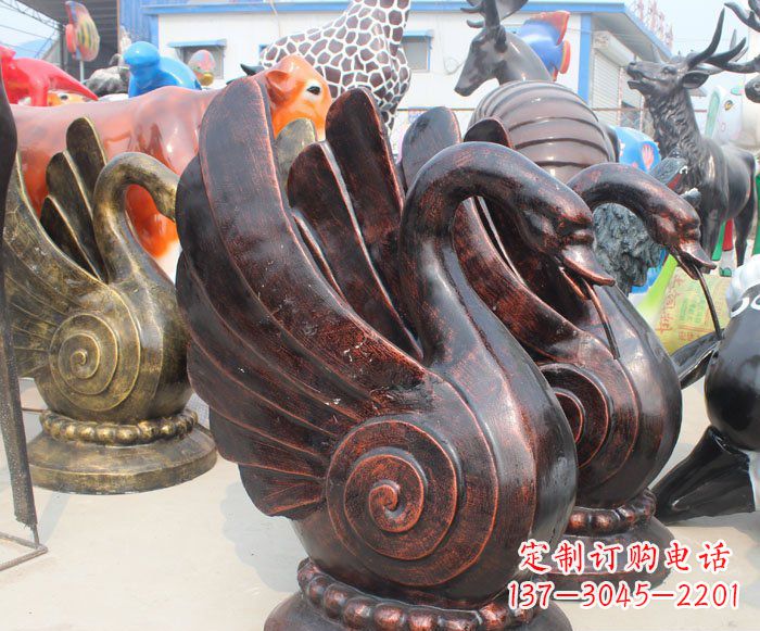 大连以无与伦比的艺术品呈现——中领雕塑天鹅雕塑