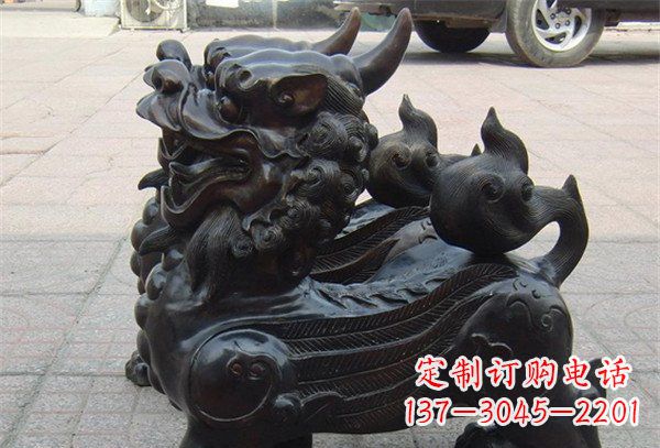 大连象征保护,美轮美奂的貔貅辟邪神兽铜雕