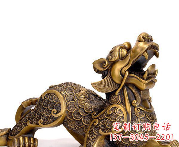 大连精美铜质貔貅神兽雕塑