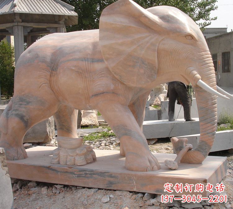 大连企业大象石雕