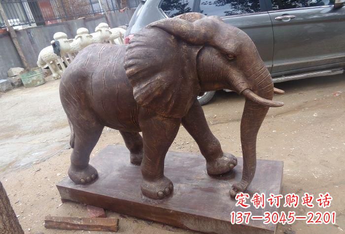 大连企业大象铜雕